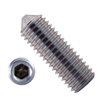 Винт установочный М16х16 DIN 914 с острым концом нержавеющая сталь А2